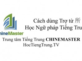 Trợ từ 所 trong Tiếng Trung