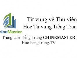 Từ vựng Tiếng Trung về Thư viện