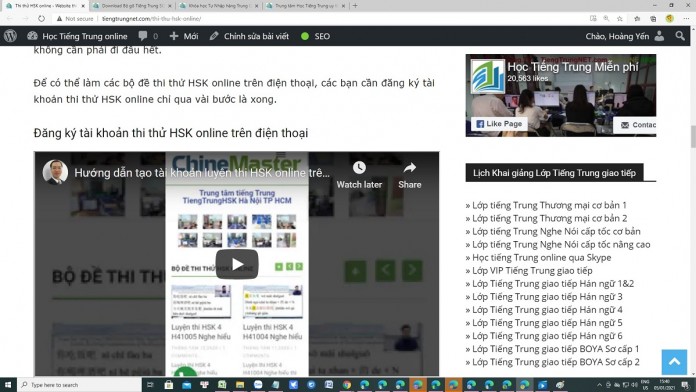Hướng dẫn thi thử HSK online miễn phí - Website thi thử HSK online uy tín - Bộ đề thi thử HSK online mới nhất Thầy Vũ ChineMaster