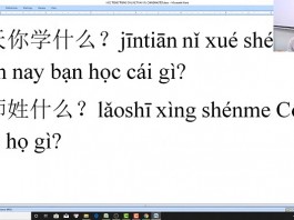 Giáo trình trung tâm tiếng Trung Quận Thanh Xuân bài 2 trung tâm tiếng Trung Thầy Vũ tphcm