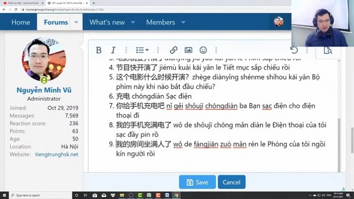 Bài tập tăng cường vốn từ vựng tiếng Trung HSK 9 cấp trung tâm tiếng Trung thầy Vũ tphcm