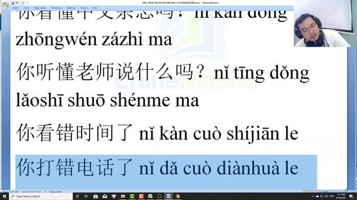 Bài tập từ vựng tiếng Trung HSK luyện dịch HSK cấp 9 trung tâm tiếng Trung thầy Vũ tphcm